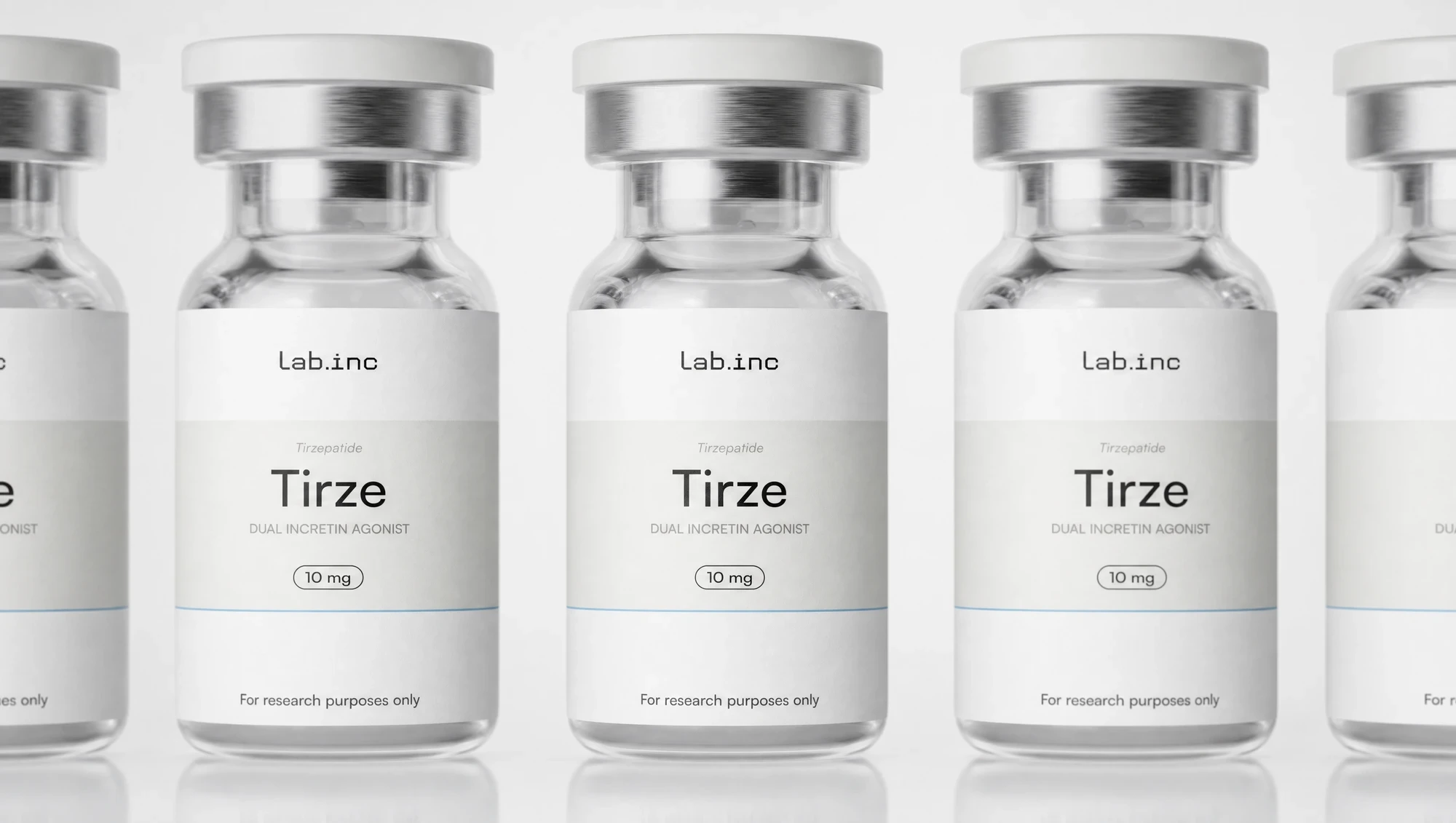 Lab.inc Tirzepatide 10 mg vials — research use only